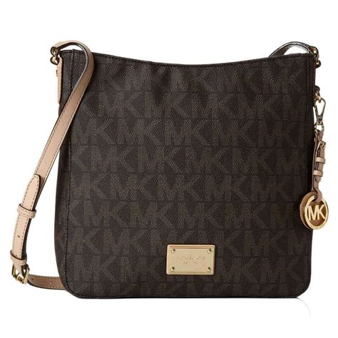 jet set large logo crossbody michael kors|jet set travel large saffiano.